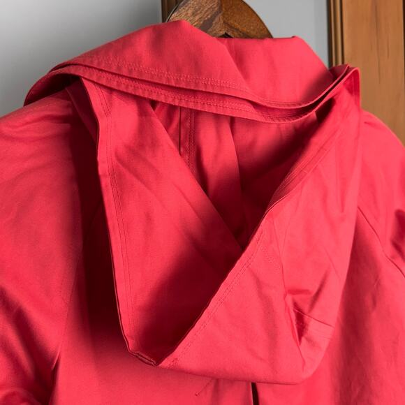 NWT Hisbiscus London Fog Double Collared Hooded Rain Coat - Size PXS - Picture 6 of 11